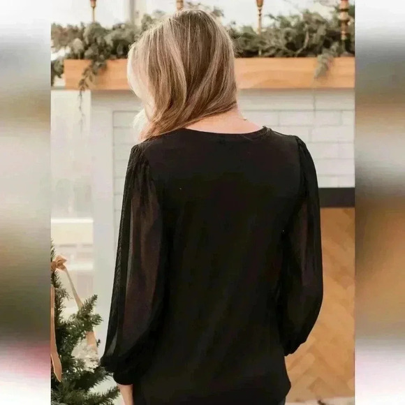 Joie Long Sleeved Smocked Top - Picture 3 of 6